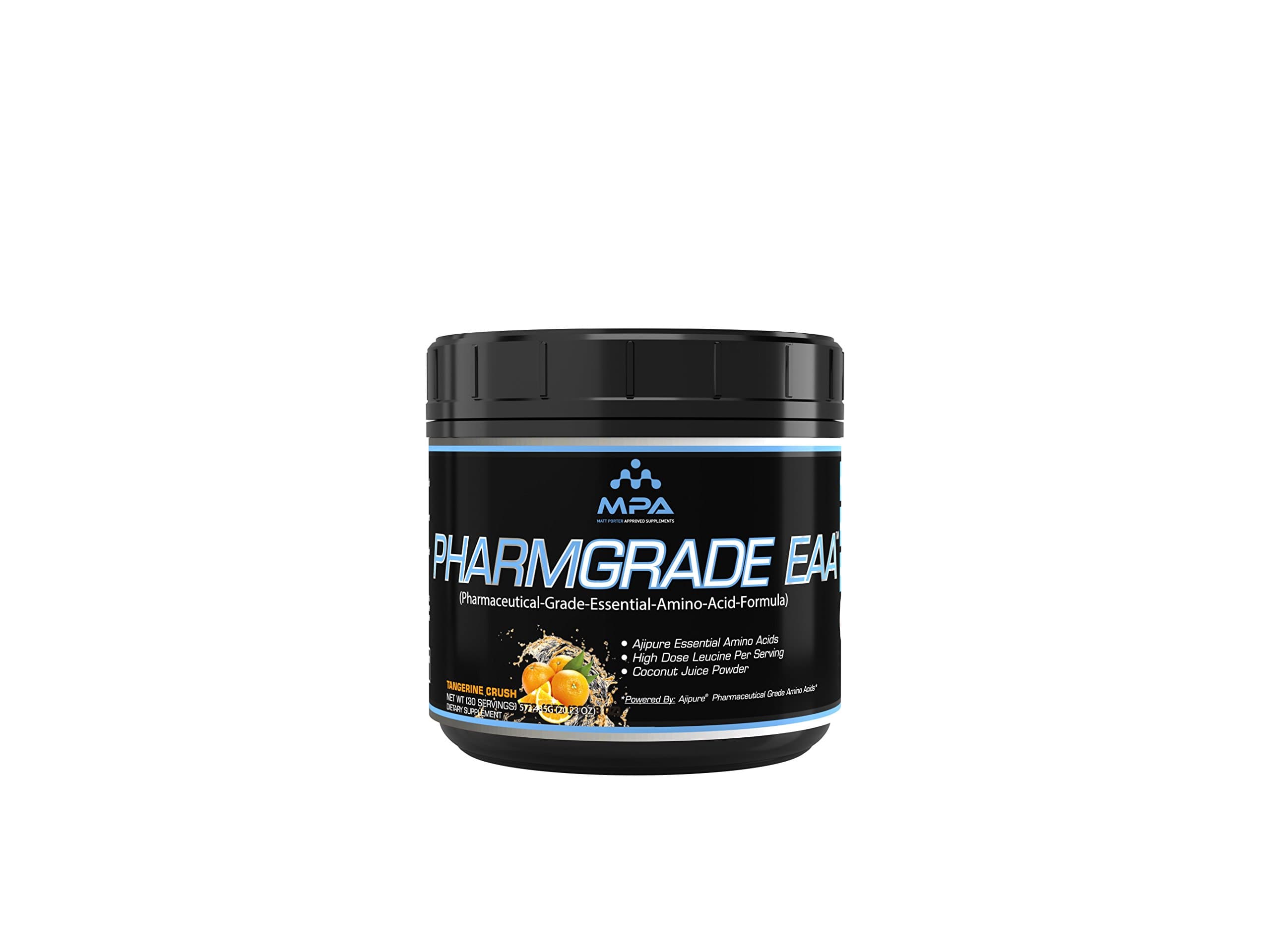 MPA Supplements - Pharmgrade EAA, Premium EAA Amino Acid, Without PA-Tangerine Crush