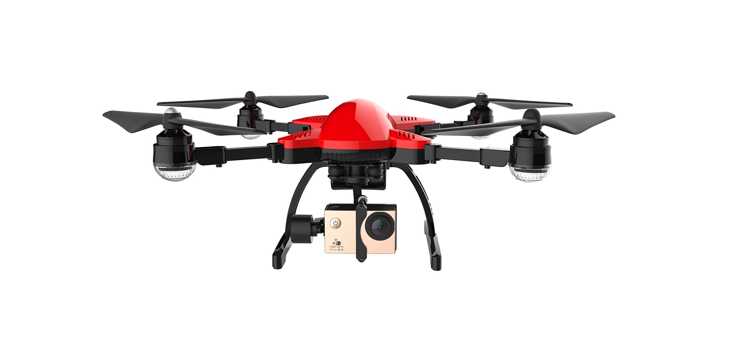 Simtoo Dragonfly1 Foldable Drones with 4K HD Camera GPS Watch control RC Quadcopter Helicopter Red