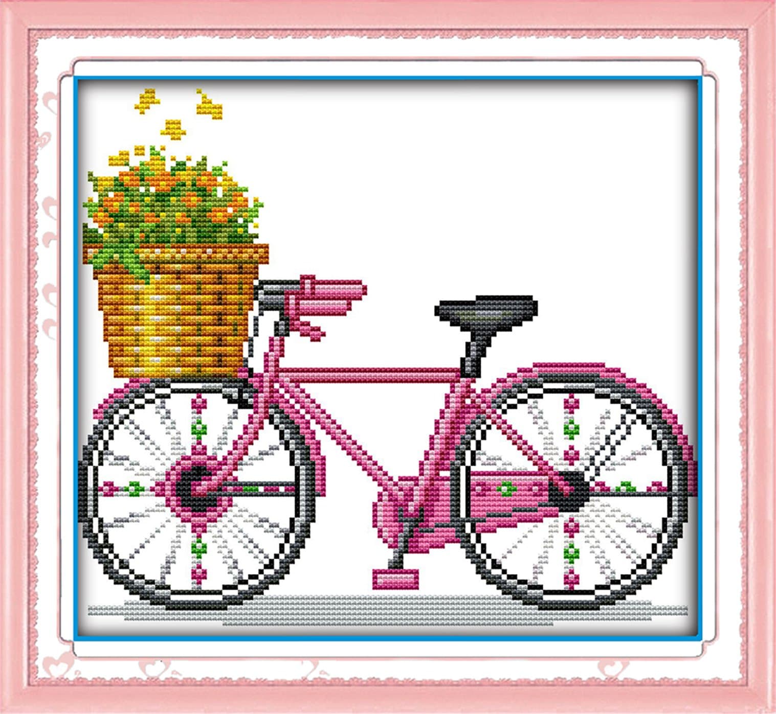 WHEEXLOCK Counted Cross Stitch Kits Bicycle