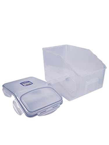 Plastic Classics Storage Bin With Leak Proof Locking Lid, 10 L, Transparent