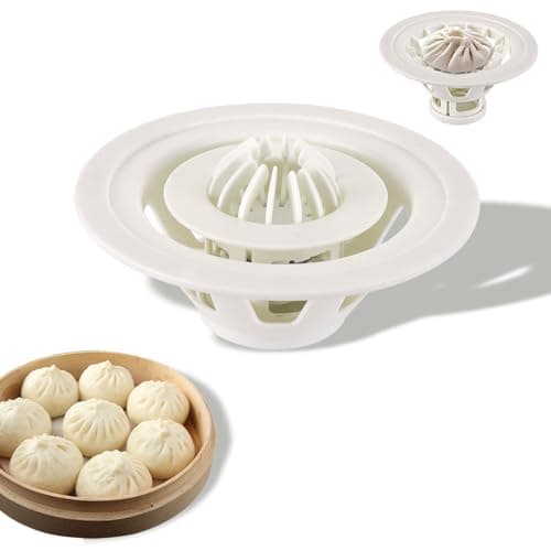 Baozi Maker Machine,7.08'' Dumpling maker Momo Mold Bao Buns Kitchen Gadgets Plastic Easy to Use Clean