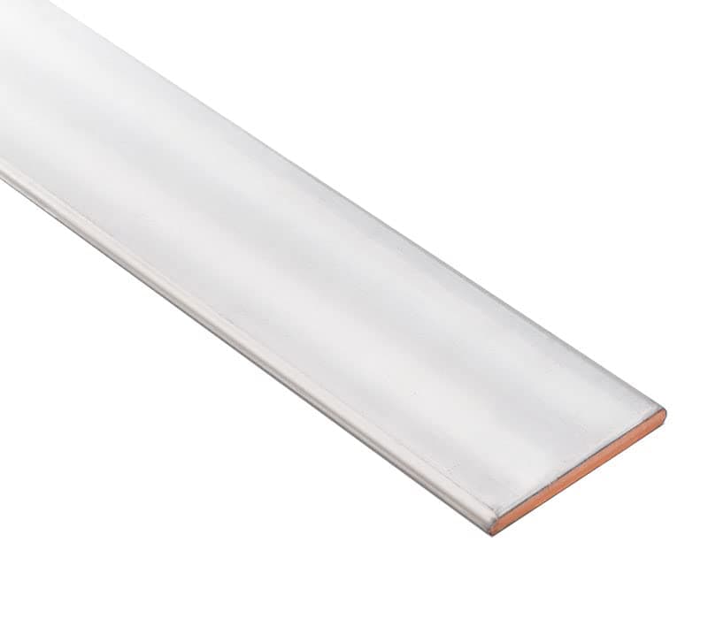 TEN-HIGH Tin-Plated Copper Bar Flat Copper Busbar Electrical Copper Buses, 8mm x 120mm x 1000mm,for Large Current Conducting