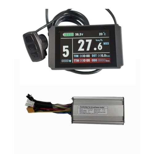 36V/48V 750W 25A Brushless DC Motor Controller Ebike Controller +KT-LCD8H Color Display One Set,Used for 750W-1000W Ebike Kit.