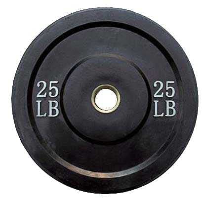 Wright 25 Lb Solid Rubber Bumper Weights - Great Cross Training & Olympic Lifting - Sold in Pairs