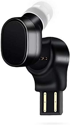 Wireless Earbud Single Ear Bluetooth Headset in-Ear Mini Invisible Bluetooth Earbud Business Bluetooth Headphone with Magnetic USB Charging Dock 6Hr Playtime with Mic Sweatproof Sport Earphone