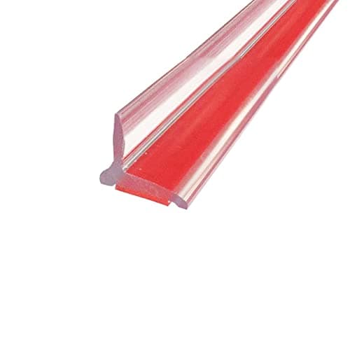 Clear Polycarbonate ADA Friendly Stick Down Shower Threshold with Pre-Applied 3M Very High Bond Tape - 60" Long