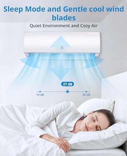 Smart Mini Split 12000 btu AC/Heating System 19 SEER Split Inverter AC with Pre-Charged Heat Pump & Installation Kit, Cools Rooms up to 750 Sq. Ft, 115V