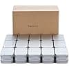 Metal Rectangular Empty Hinged Tins - Pack of 40 Silver Mini Portable Box Containers Small Storage Kit & Home Organizer small tins with lids craft containers 3-1/2''X2-1/2''X4/5''