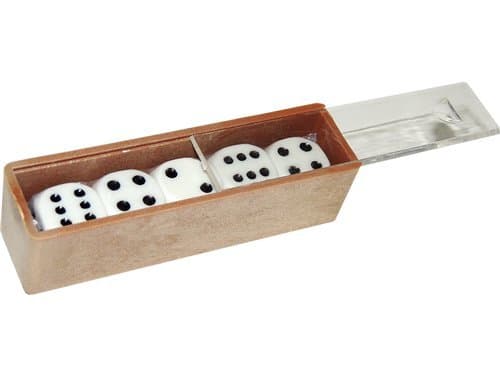 PACK 5 boxes with 5 Dice POINT 16MM