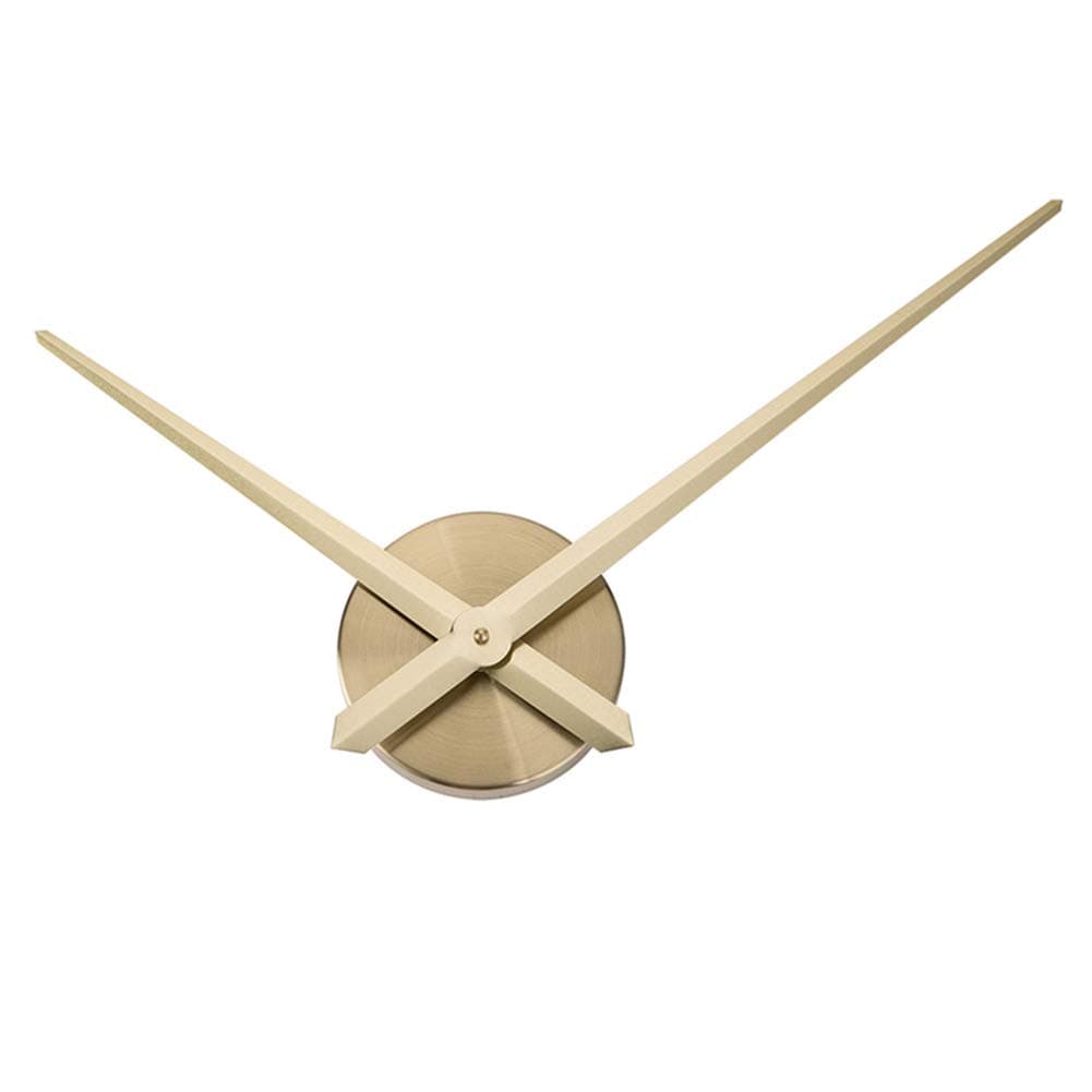 3D Clock Hands, DIY Large Clock Hands Needles Wall Clocks 3D Kitchen Office Home Art Decor Quartz Clock Mechanism Accessories-Gold