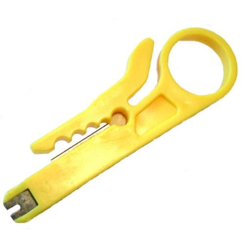 Professional IDC Tool (Krone Style) - Push down insertion tool connects wires into terminal blocks on BT telephone and RJ45 computer sockets & junction boxes - 1308 spec phone cable, Cat 5 / Cat 5e & Cat 6 wire (METAL Connectors on tool for professional use or DIY )
