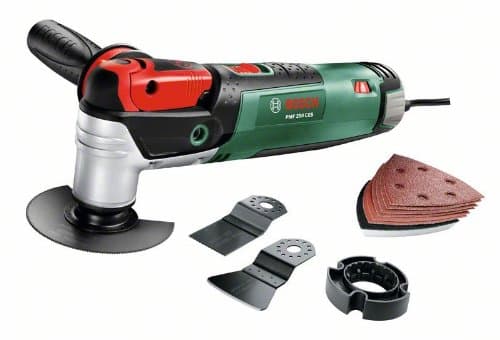 BoschPMF 250 CES Multi-Functional Allrounder with Keyless Accessory Change includes 12 Accessories