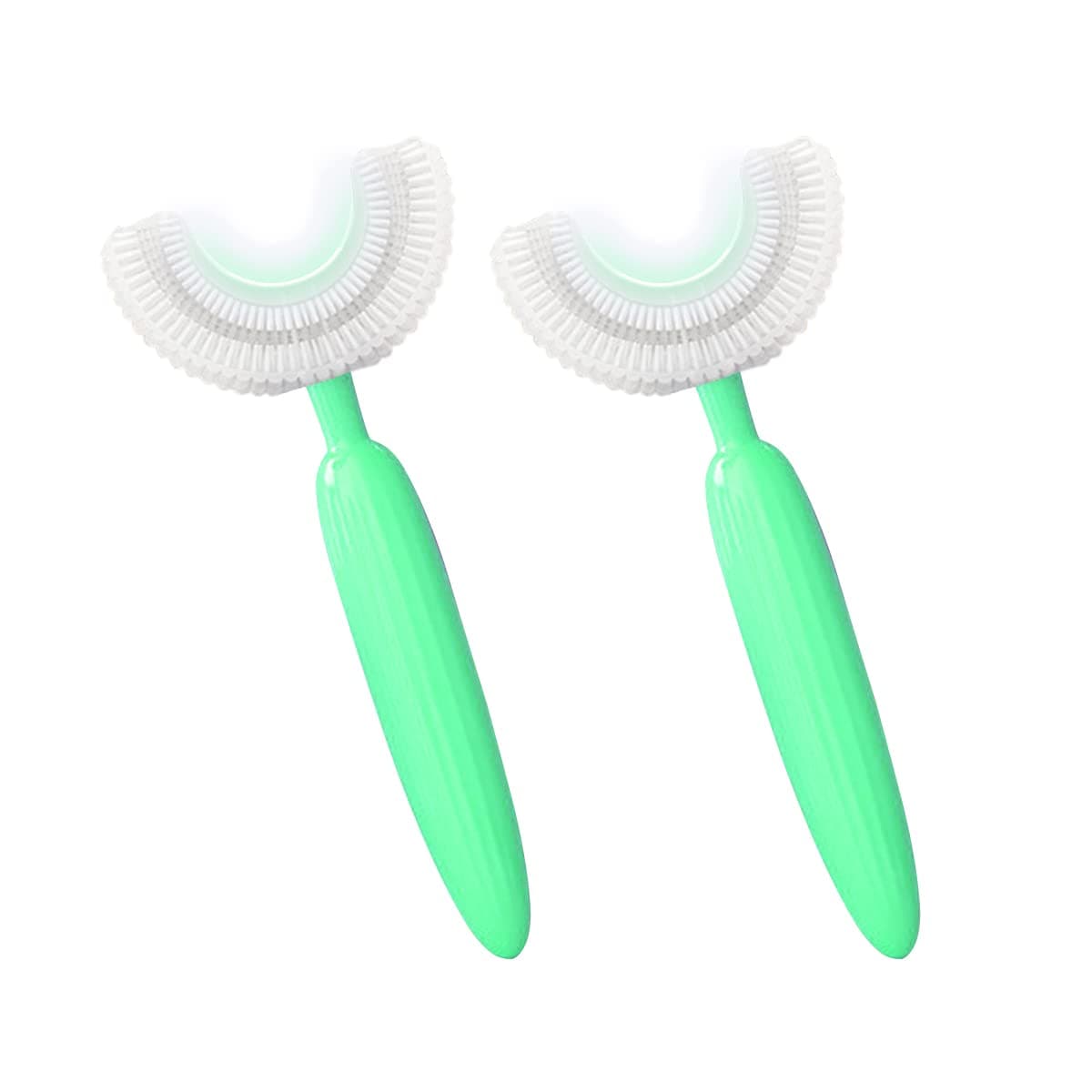 Toothbrush for Kids (Green, 2 Package)