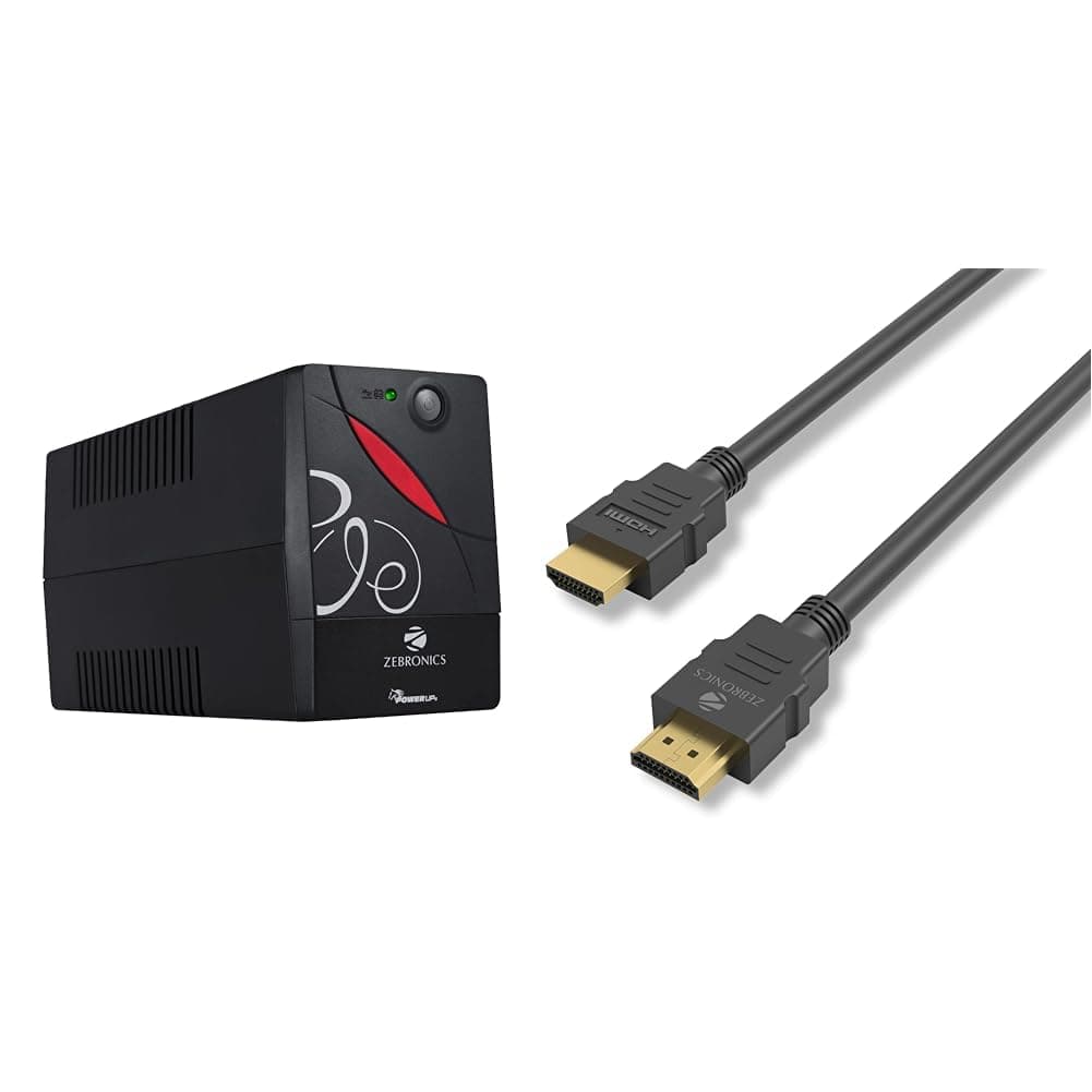 ZEBRONICS Zeb-U725 600VA UPS for Desktop/PC/Computers (not for Routers) with Automatic Voltage Regul