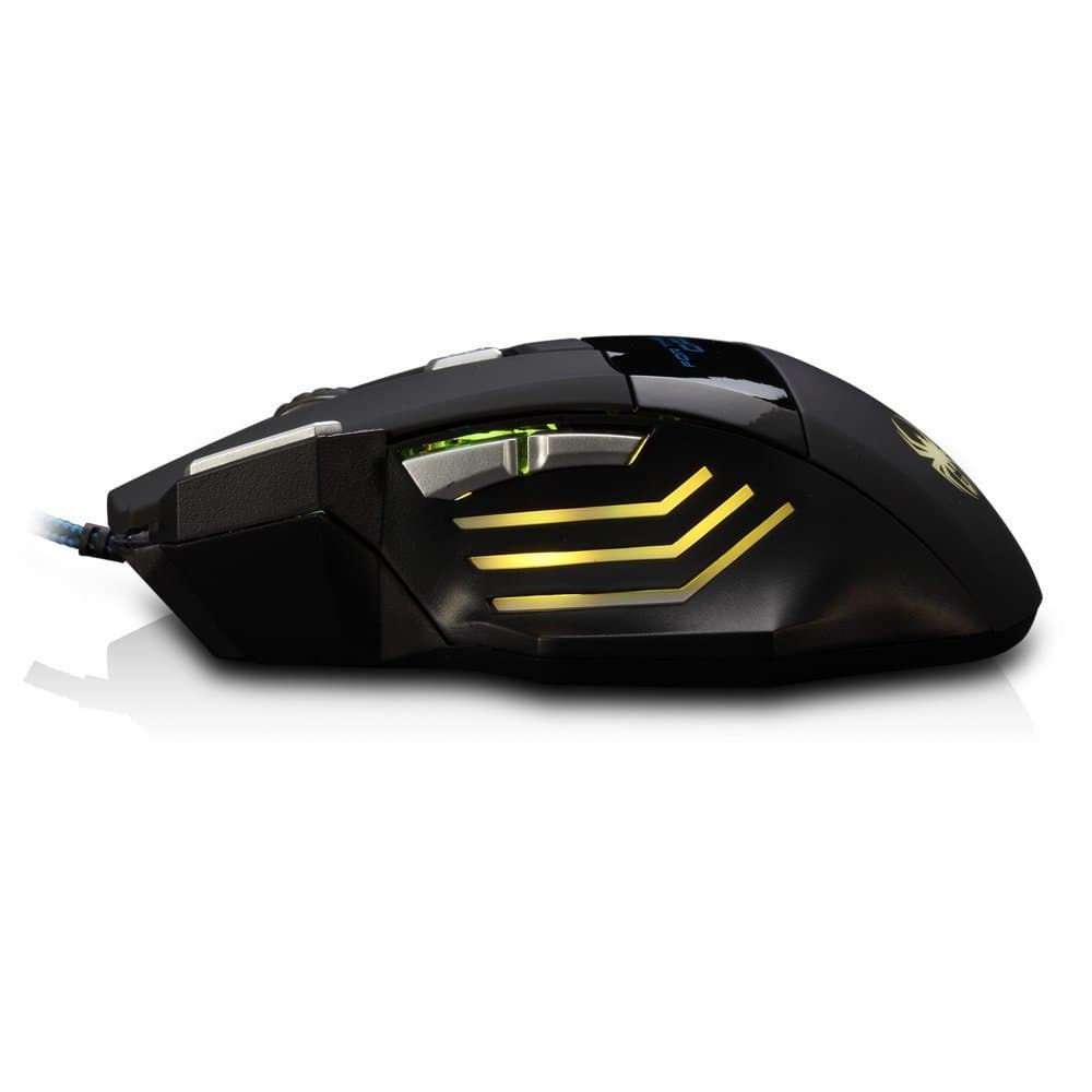 Zelotes 5500 DPI 7 Button LED Optical USB Wired Gaming Mouse Mice for Pro Gamer