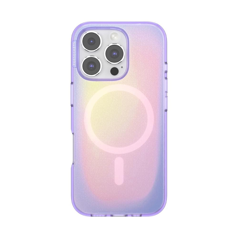 PopSockets iPhone 16 Pro Case Compatible with MagSafe, Phone Case for iPhone 16 Pro, Wireless Charging Compatible, Case Only - Aura