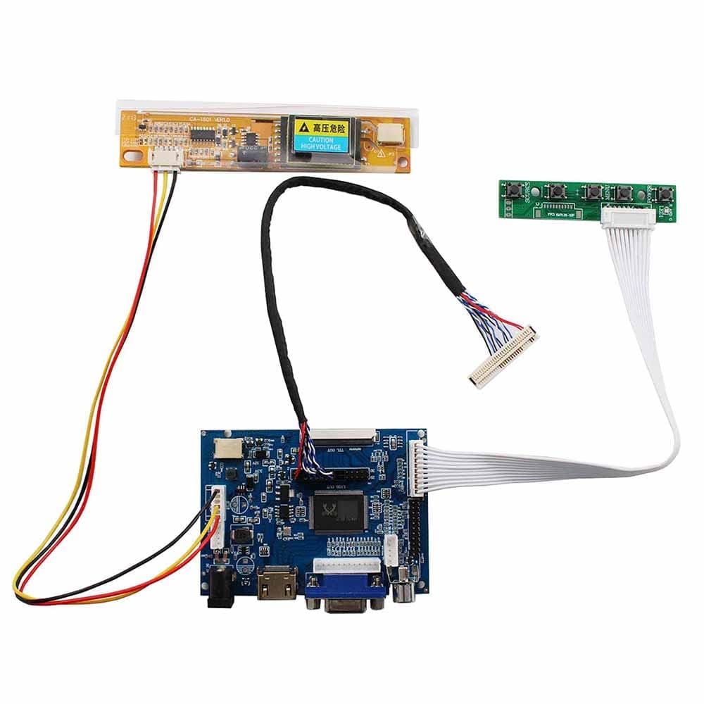 HDMI VGA 2AV Input LCD Controller Board For 14.1" 15.4" LP141WX3 LP154W01 LP154WX3 1280x800 30Pins LCD Panel
