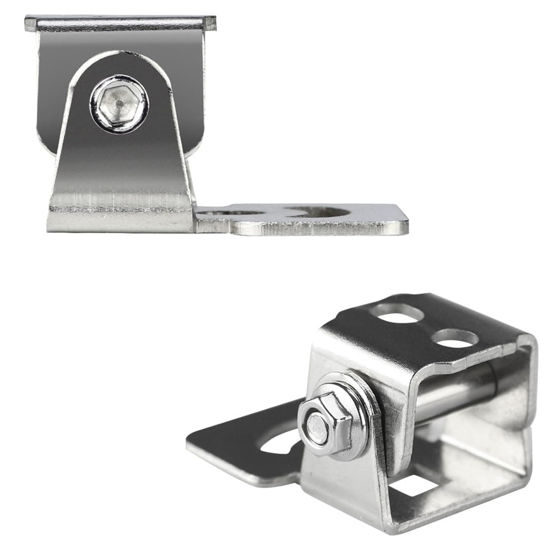 2 Pack Motorcycle Driving Light Mount Bracket Adjustable Stand Holder Plates for Motor Spotlight Headlight Led Auxiliary Pods Light Fog Lights ATV Truck Dirt Bike Off Road SUV Boat