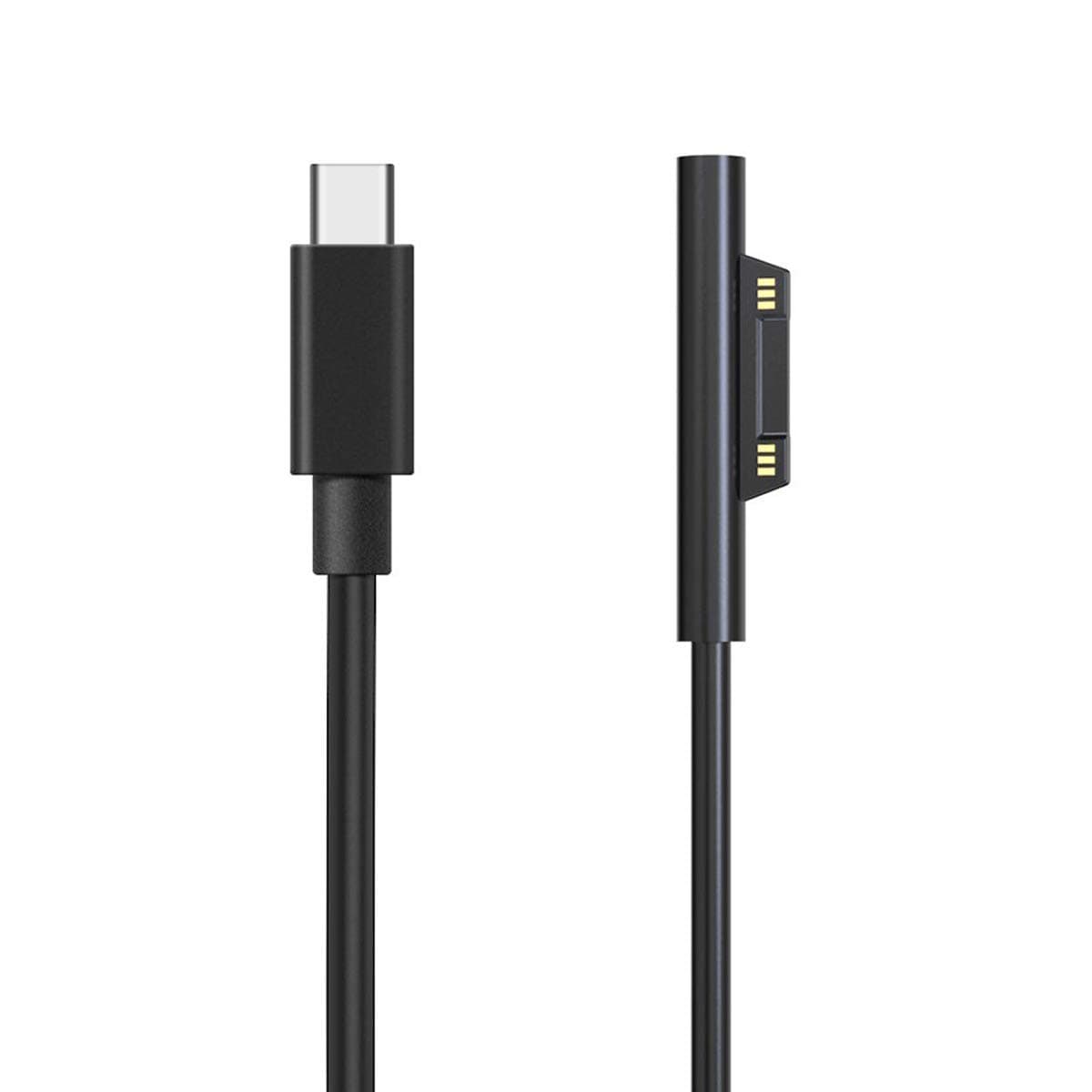 Surface Pro Connector to USB-C Charging Cable for Microsoft Surface Laptop, Surface Book 2, Surface Pro 6/ Pro 5/Pro 4/Pro 3, Surface Go, 6ft/1.8m Surface to USB C Charger Cable