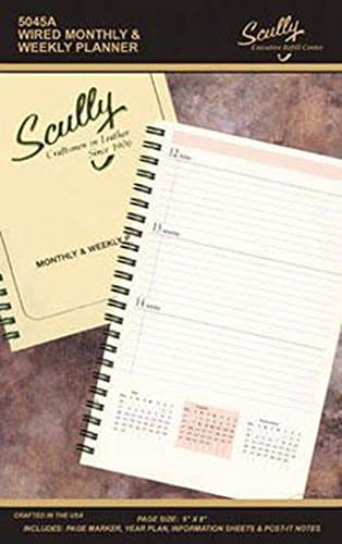Scully 5x8 Wire Bound Weekly Refill 2018