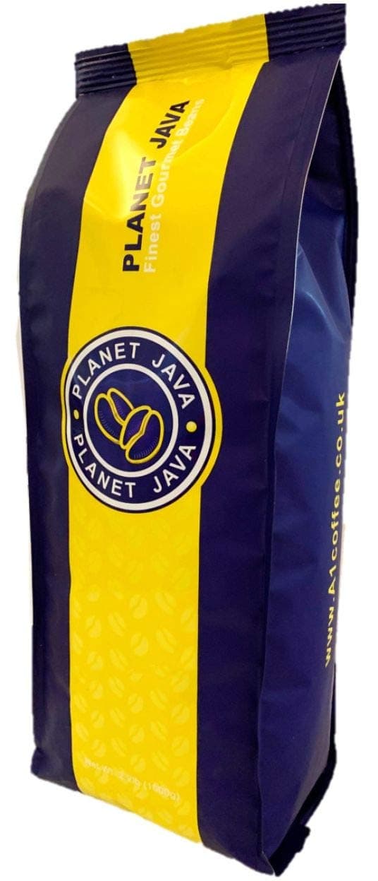 Planet Java Espresso Milano Coffee Beans 1kg Bag, Full Medium Roast, Hand Roasted In The UK