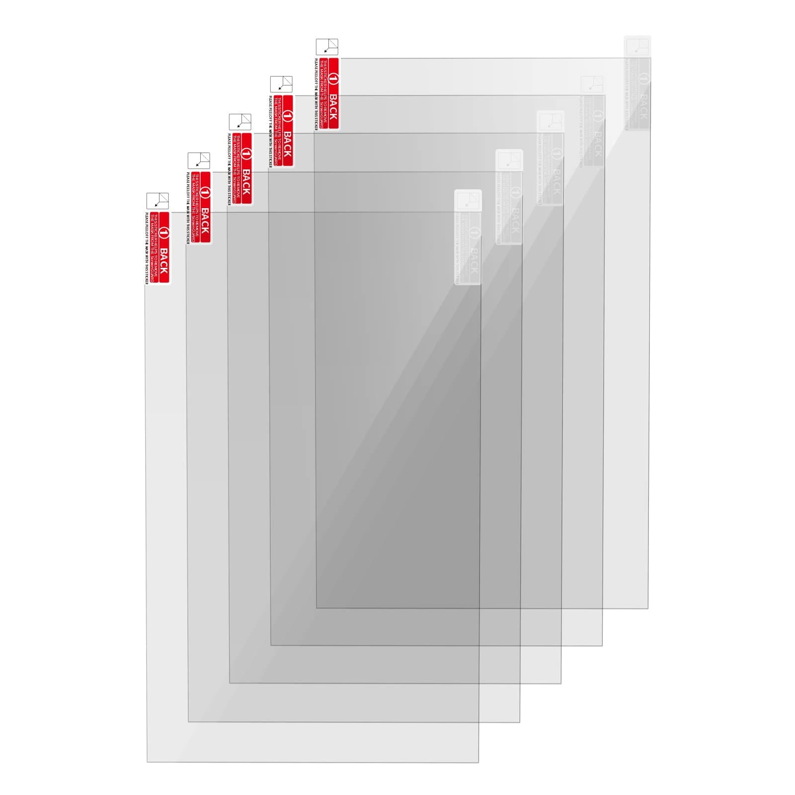 5PCS Screen Protector for LCD Resin 3D Printers, Screen Protective Film for Elegoo Saturn, Photon Mono X, Voxelab Proxima 8.9 inch Monochrome LCD Resin 3D Printers