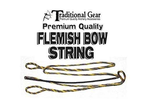 Flemish B-50 Dacron Replacement RECURVE Bowstring - Bow String - Actual String Length - by Trad Gear Archery Products (Multiple Sizes) (56")
