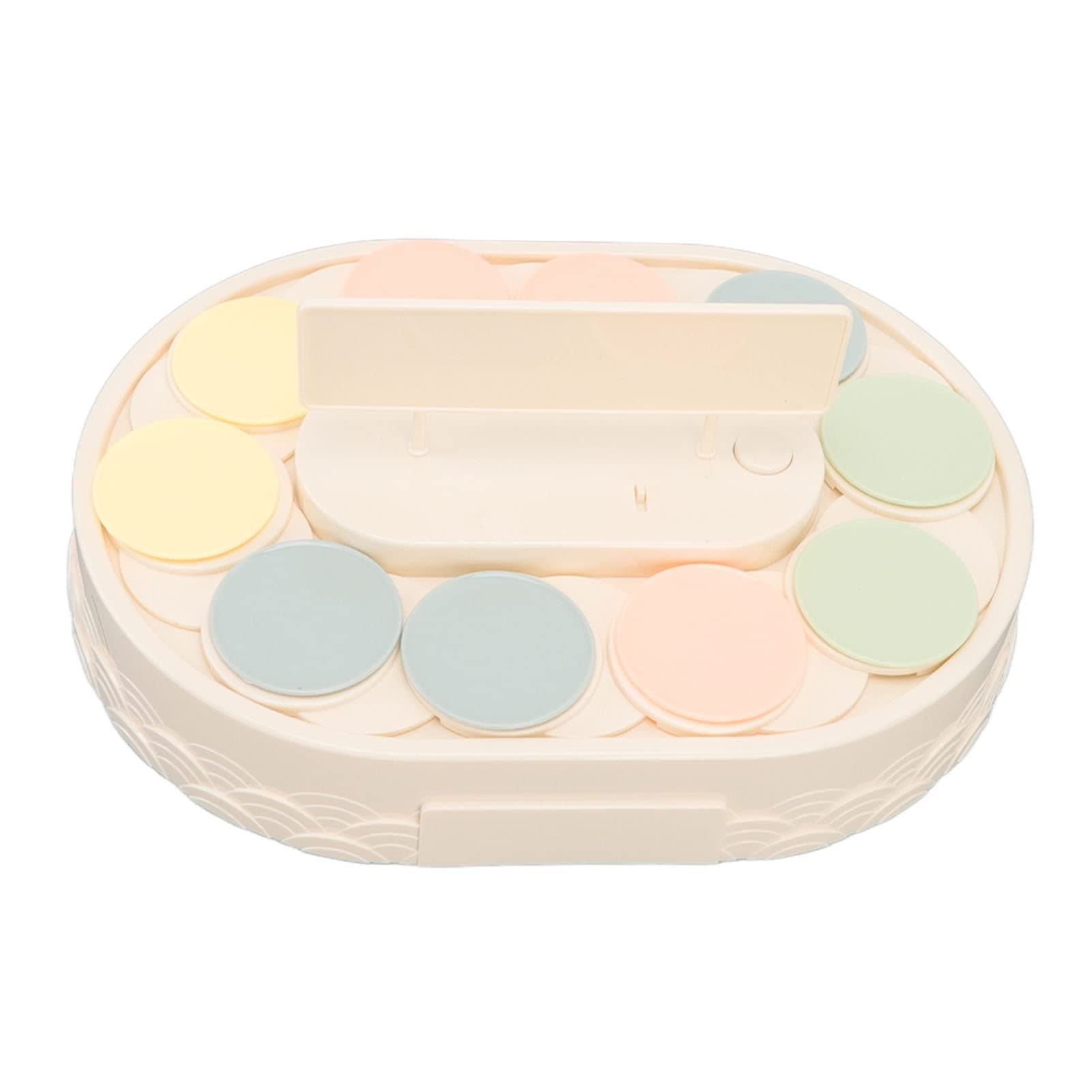 Rotary Dessert Serving Plate Sushi Machine Automatic Rotating Table, Mini Sushi Dessert Display Stand Swing Tray Turntable for Sushi Dessert Cupcake, 11.8 x 8.3 x 2.4in Sushi