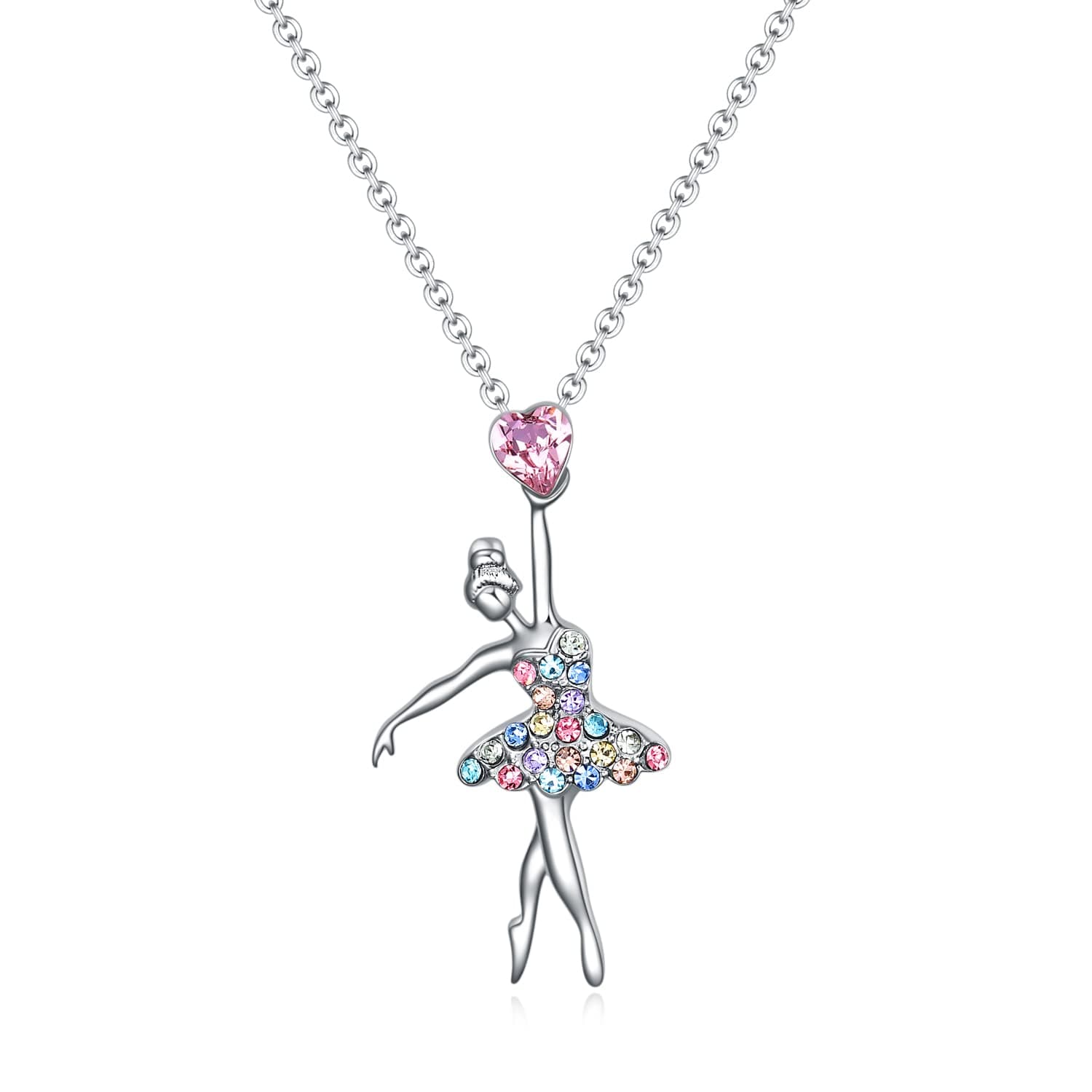- SUMFAN Ballerina Ballet Necklace Gifts for Girls Women,Dance Recital Gifts for Girls Ballet Pendant Jewelry for Daughter
