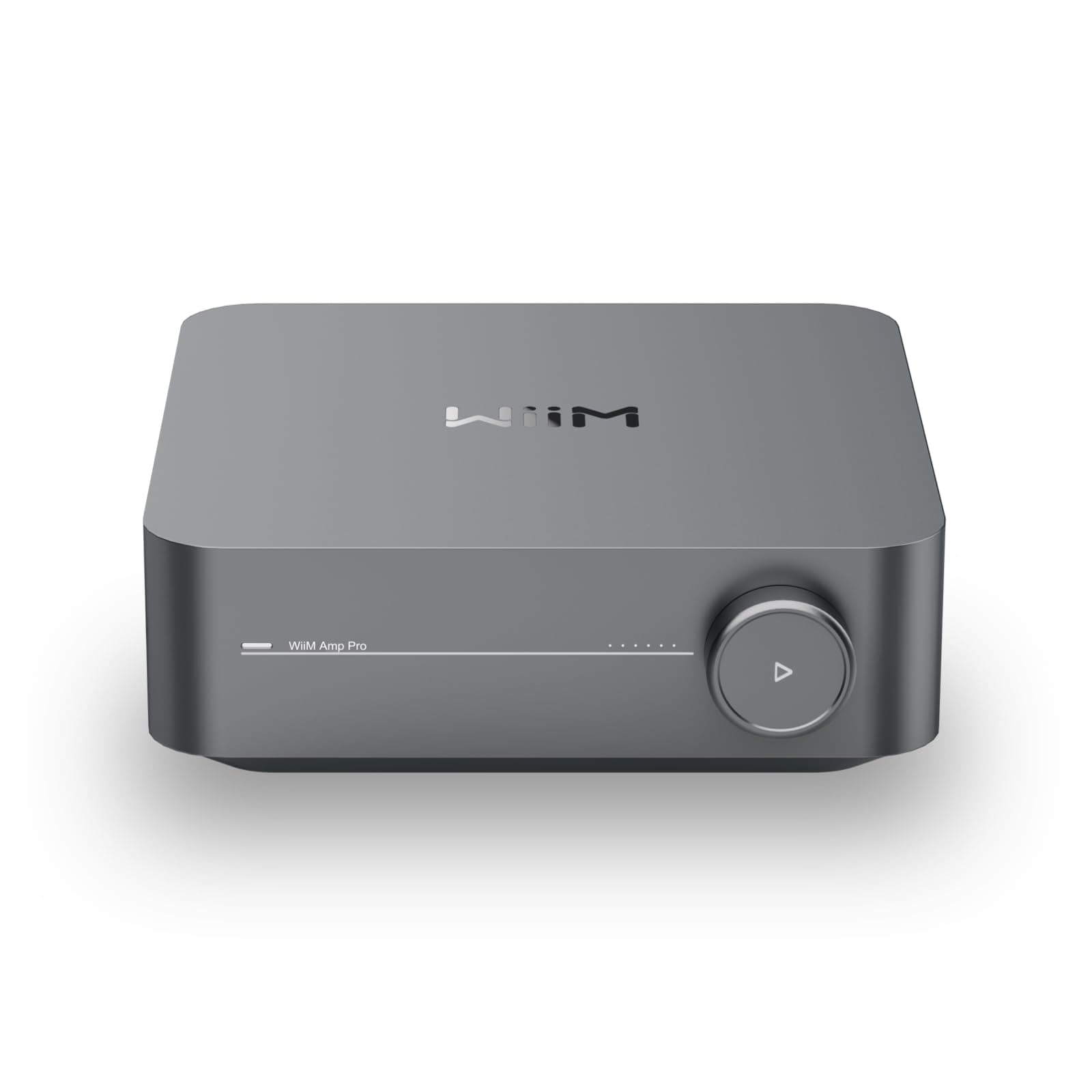 WiiM Amp Pro: Multiroom Streaming Amplifier | Compatible with Google Cast, Alexa | HDMI, Voice Control | Stream from Spotify, Amazon Music, Tidal & More - Dark Gray