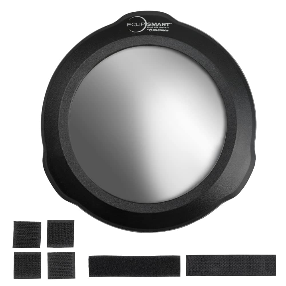 Celestron 94243 EclipSmart Solar Eclipse Telescope Filter – ISO 12312-2 Compliant, Secure Fit with Solar Safe Film, Works with 6” Schmidt-Cassegrain Telescopes, Black