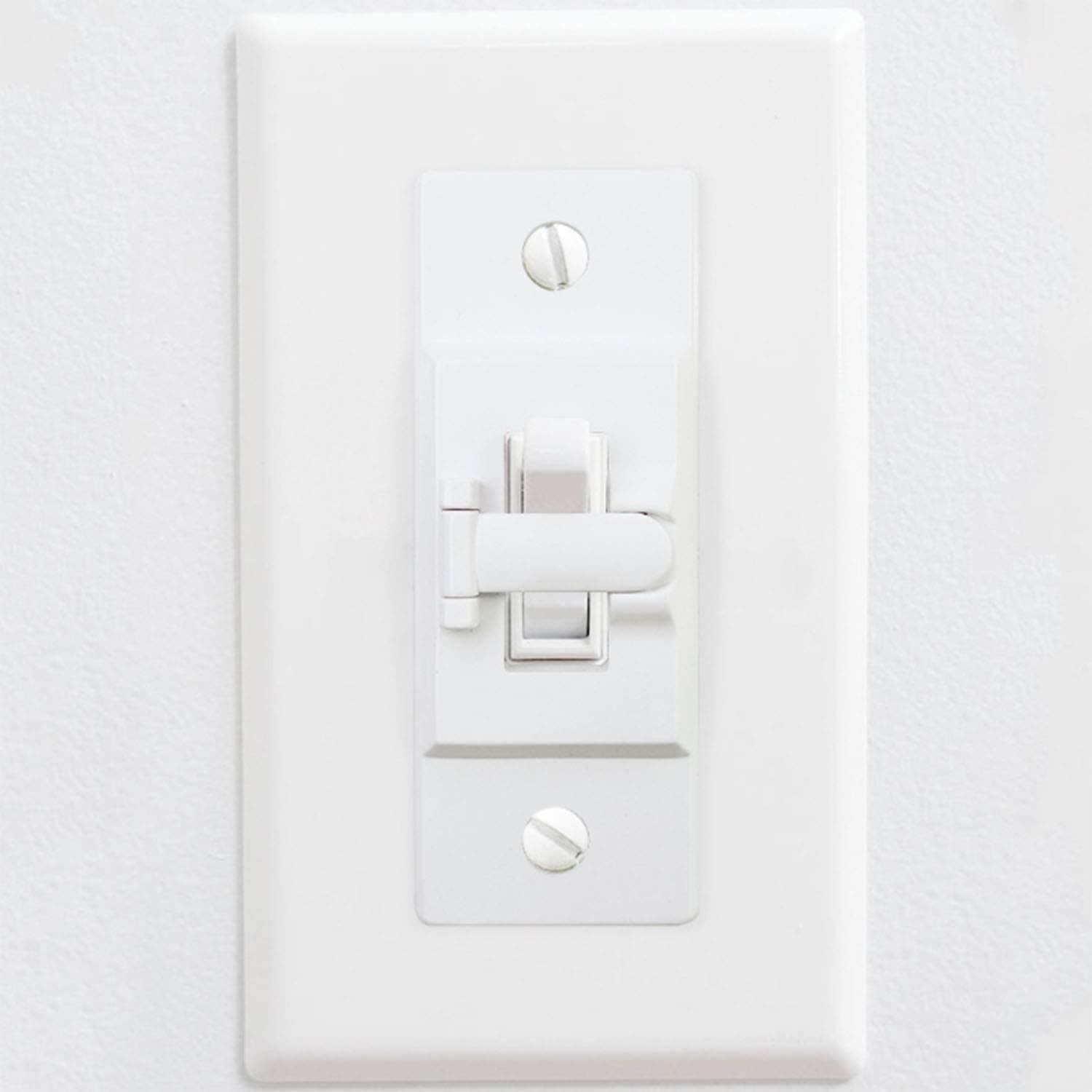 Youliang 2PCS Light Switch Guards Single Control Wall Plate Toggle Switch Protection Cover Children Safety Switch Lock Prevent Accidental Turn On or Off