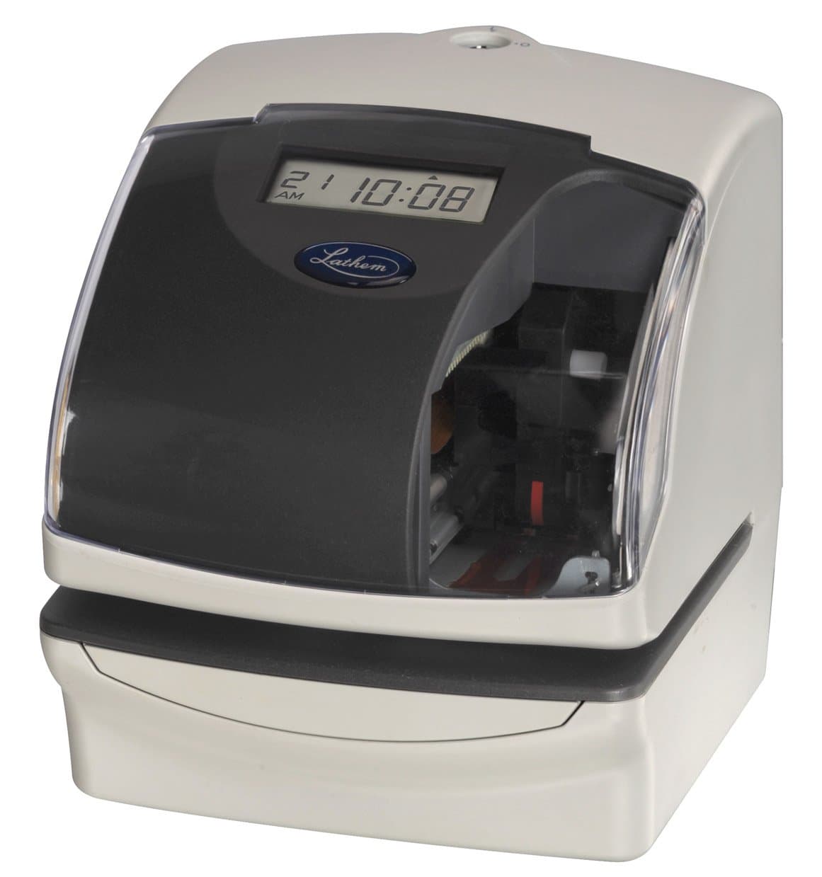 Lathem Time 5000EP 5000E Plus Electronic Time Recorder/Document Stamp/Numbering Machine, Cool Gray