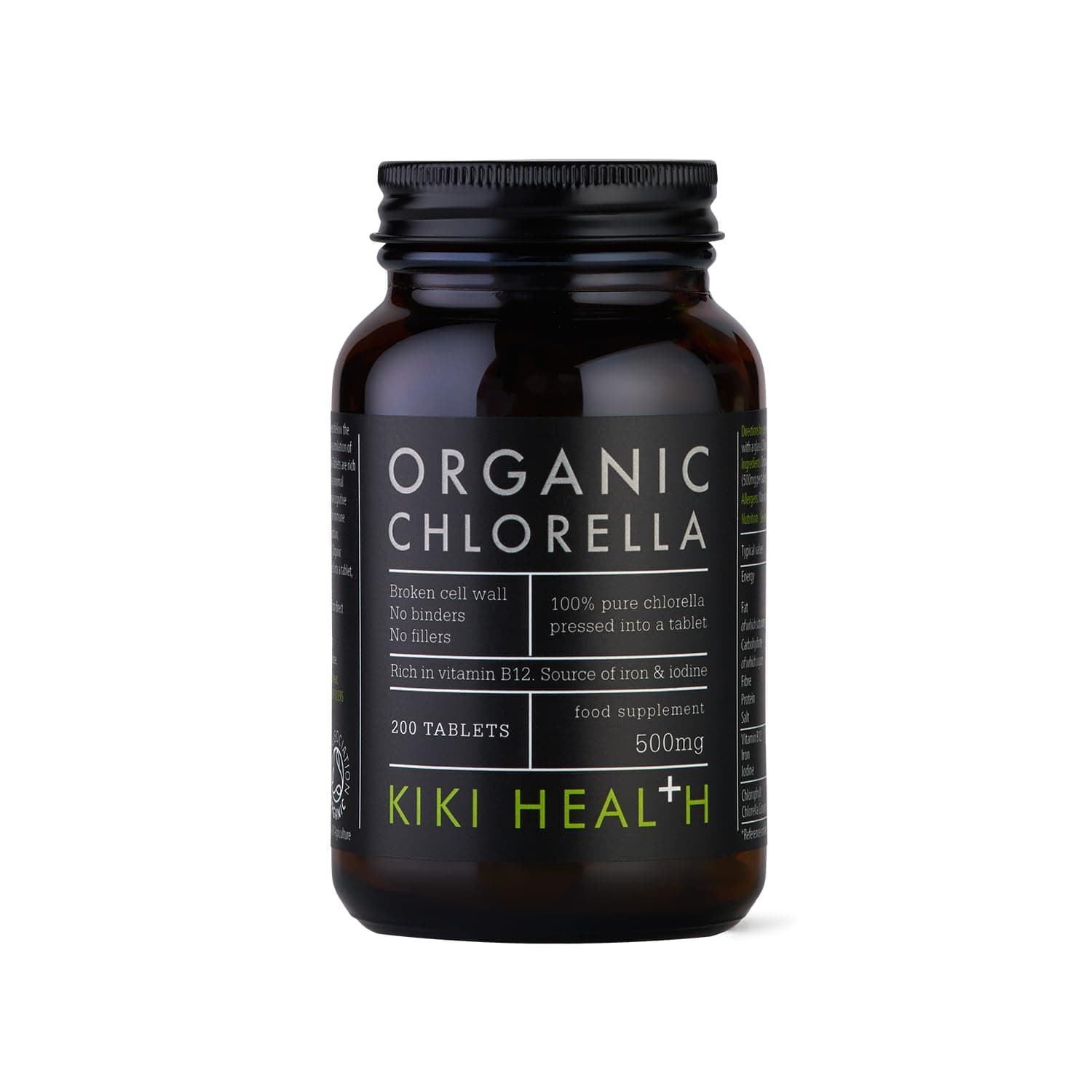 – Kiki Health Organic Chlorella, 200 Tablets