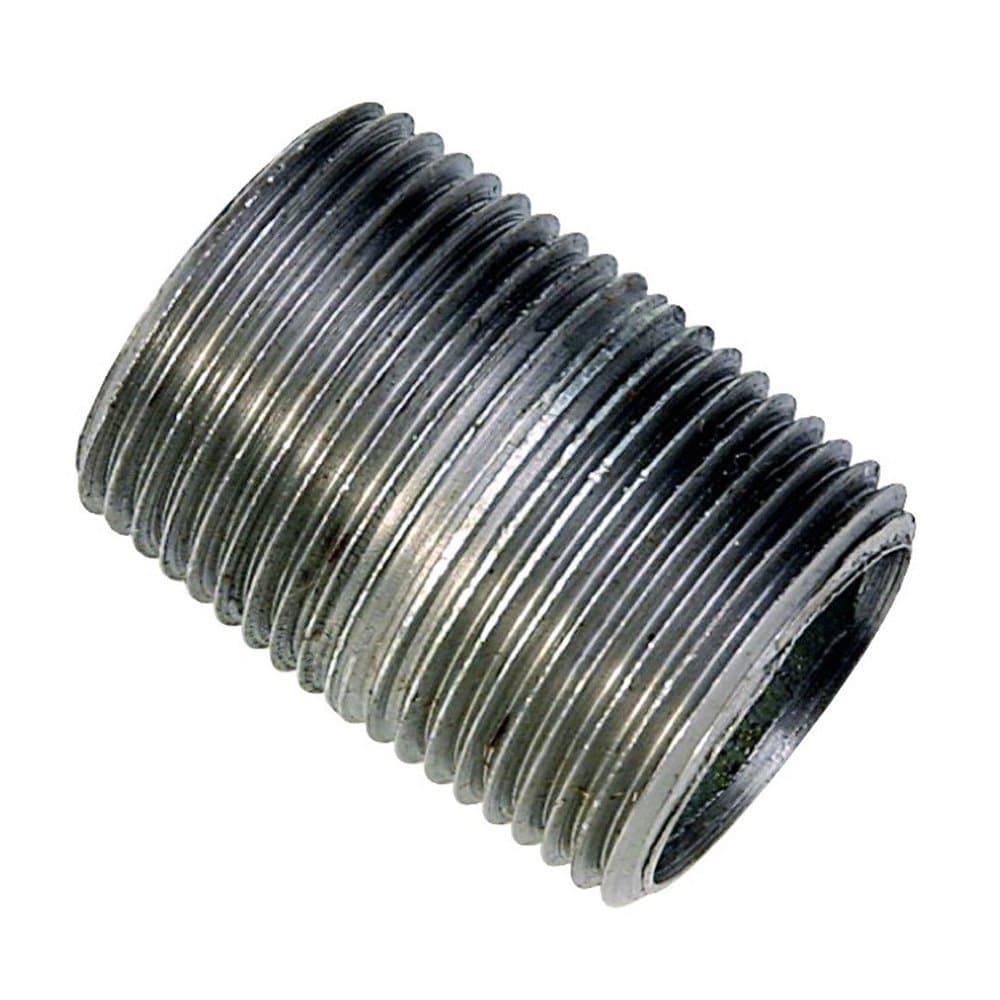 Sigma Engineered Solutions ProConnex 44360 Rigid Threaded Nipple 1/2-InchxCL Conduit Fitting, 2-Pack, Gray