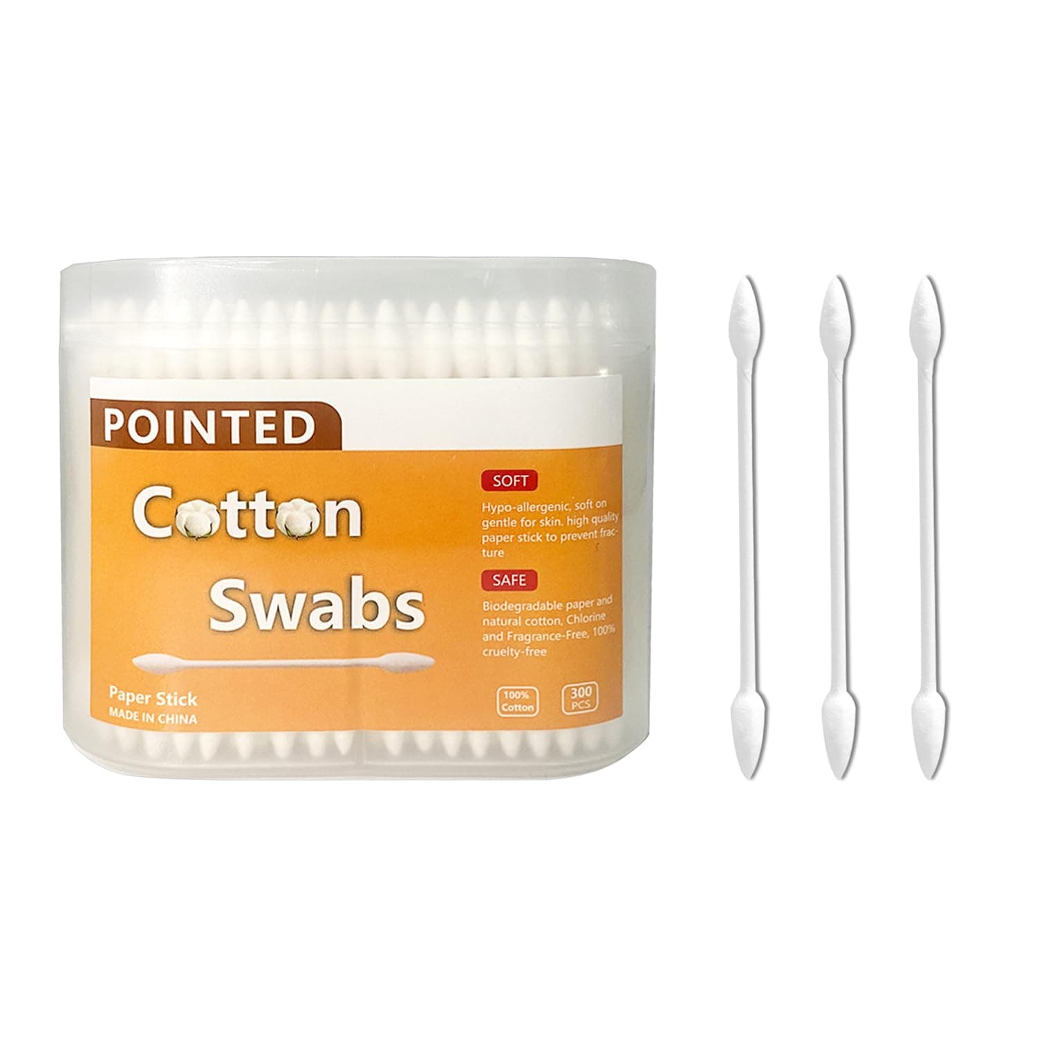 Quanzhou Chenchenchen E-Commerce Co.,Ltd 800 pcs Pointed Tip Cotton Swabs/Double Precision Cotton Buds for Makeup