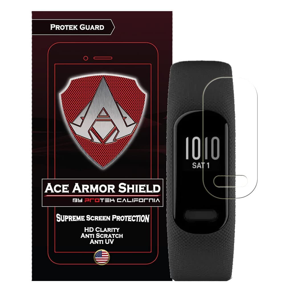 8 Pack Ace Armor Shield Edge to Edge Screen Protector compatible with the Garmin Vivosmart 5