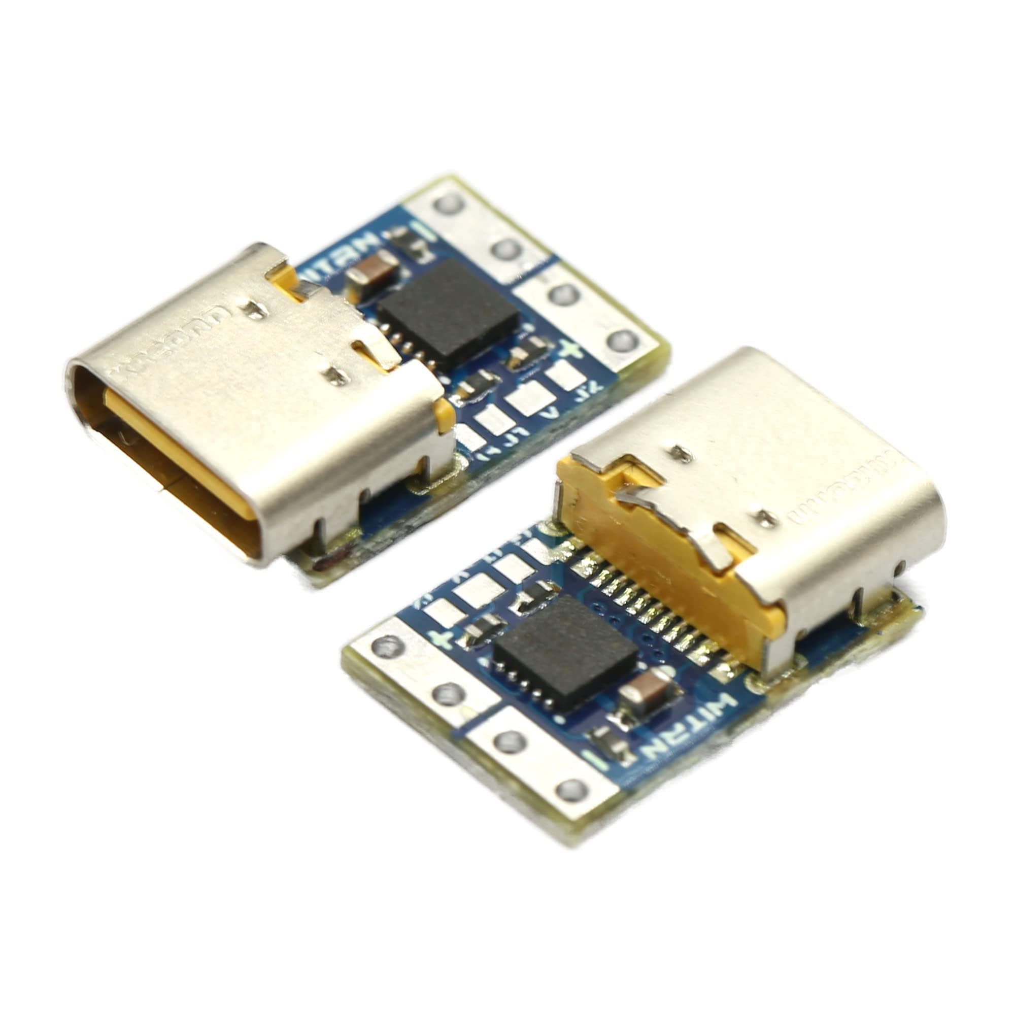 (2 Pack) JacobsParts USB Type C PD 5V DC Fixed Voltage Power Trigger Module 5A Type-C Female Input