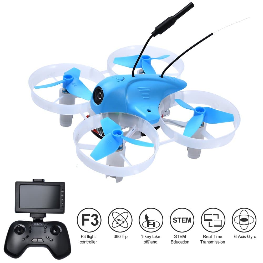 DLFPV Mini UFO Quadcopter Drone with F3 Flight Controller 5.8G Transmitter 6 Axis Gyro Racing Drone Designed for Racer Edition Indoor Drone Quadcopter