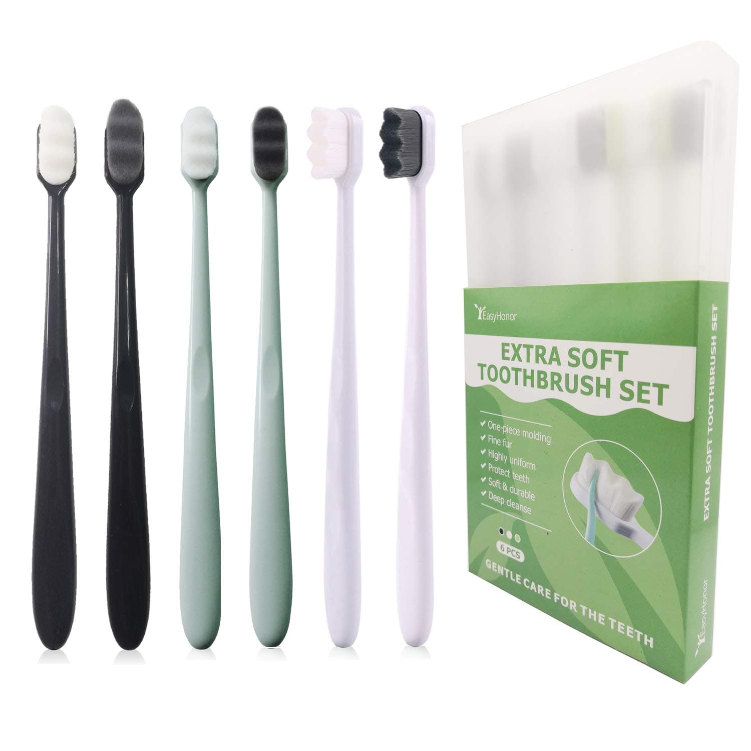 New extra soft toothbrush 6pcs