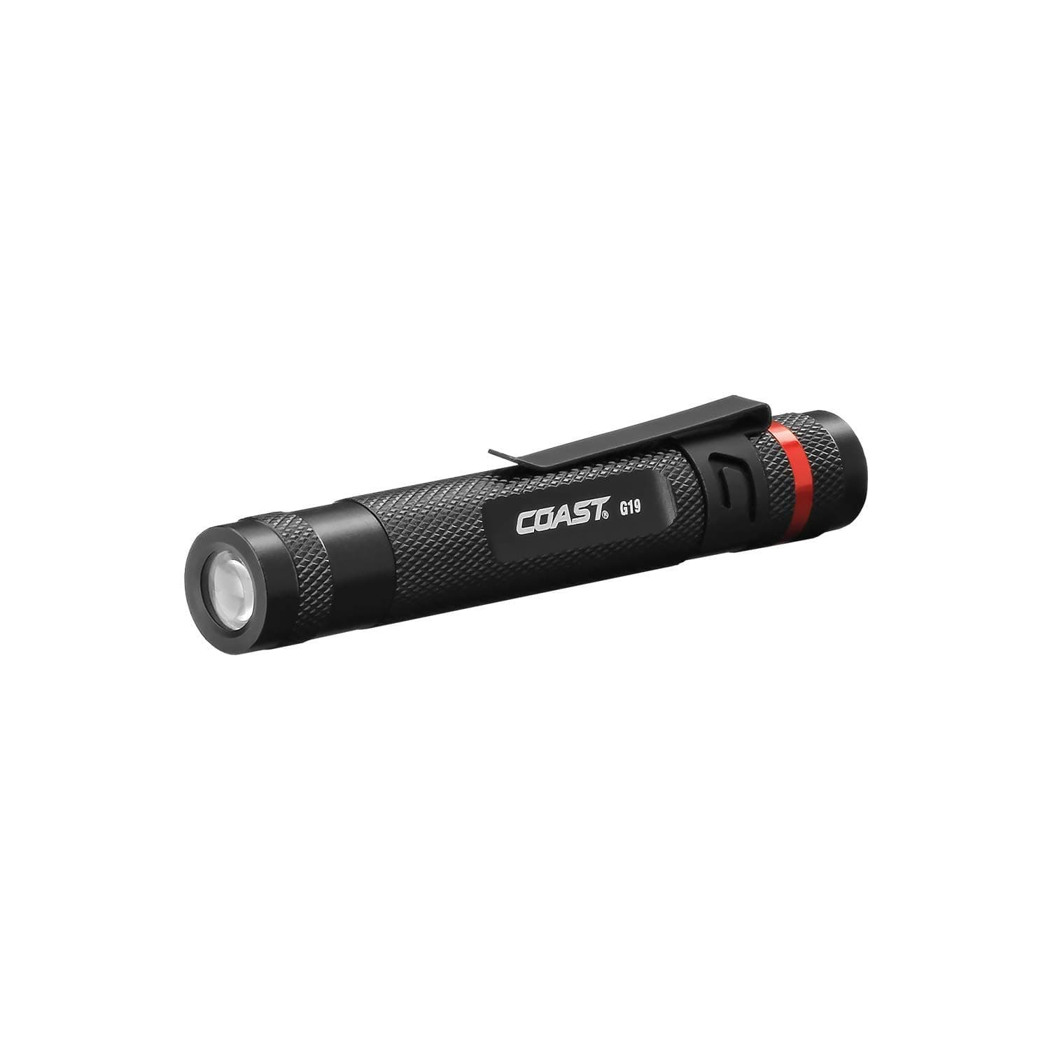 G19 54 Lumen Inspection Beam LED Penlight with Adjustable Pocket Clip and Consistent Edge-to-Edge Brightness, Black