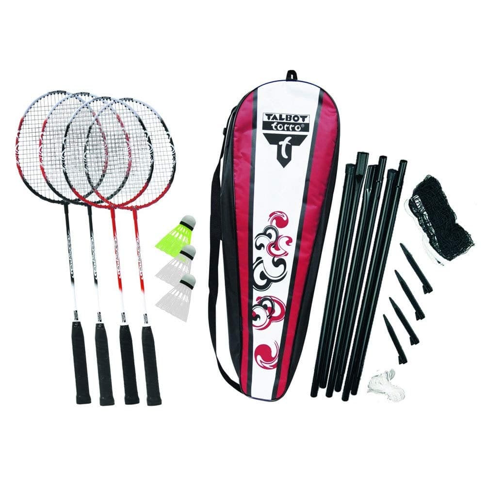 Talbot attacker 4 player badminton set