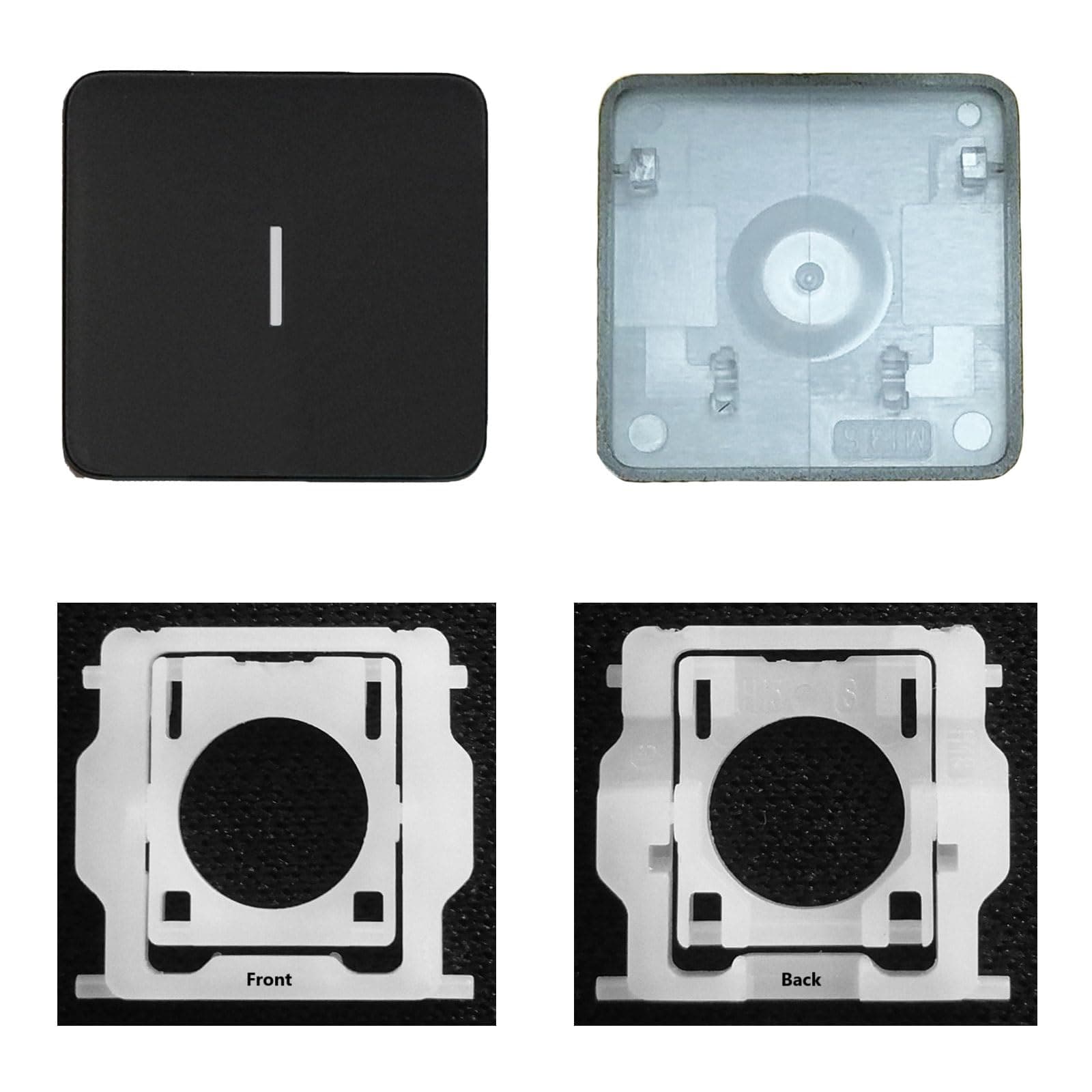 Individual Key Cap with Hinge Replacement for (M1 M2) MacBook Pro A2141 A2251 A2289 A2338 A2442 A2485,Replace for MacBook Air A2179 A2337 A2681 Keyboard Keycap (I Key)
