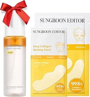 Melting Collagen Set (Deep Collagen Melting Patch 6pcs, Barrier Serum Mist), Real Collagen Care for Puffy Eyes and Neck Wrinkles, Best Gifts for Mom | Christmas Gift Sets