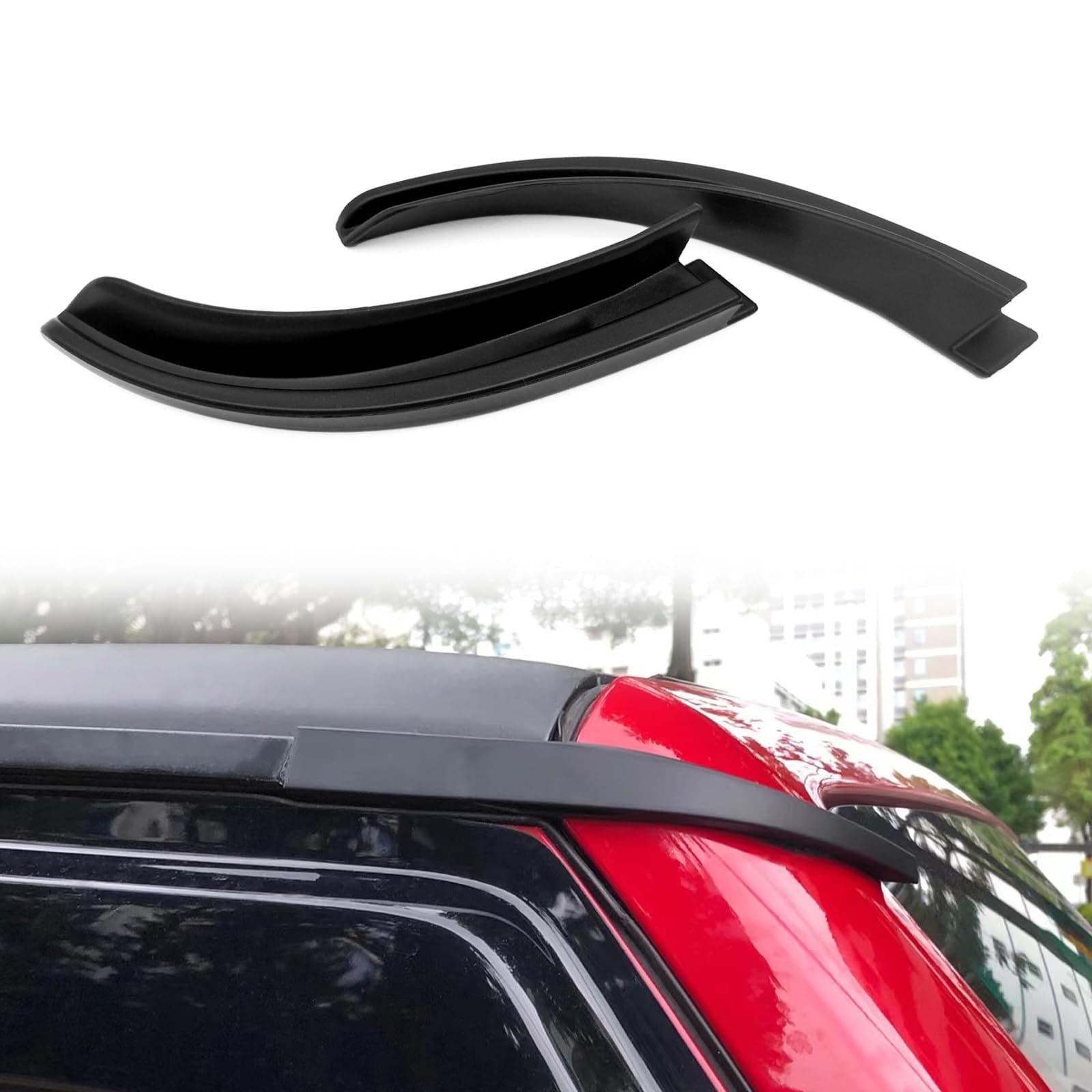 Hardtop Rain Gutter Extensions Rooftop Rain Deflector Compatible with 2018 2019 2020 2021 2022 2023 Jeep Wrangler JL JLU Gladiator JT, 2PCS, Exterior Accessories