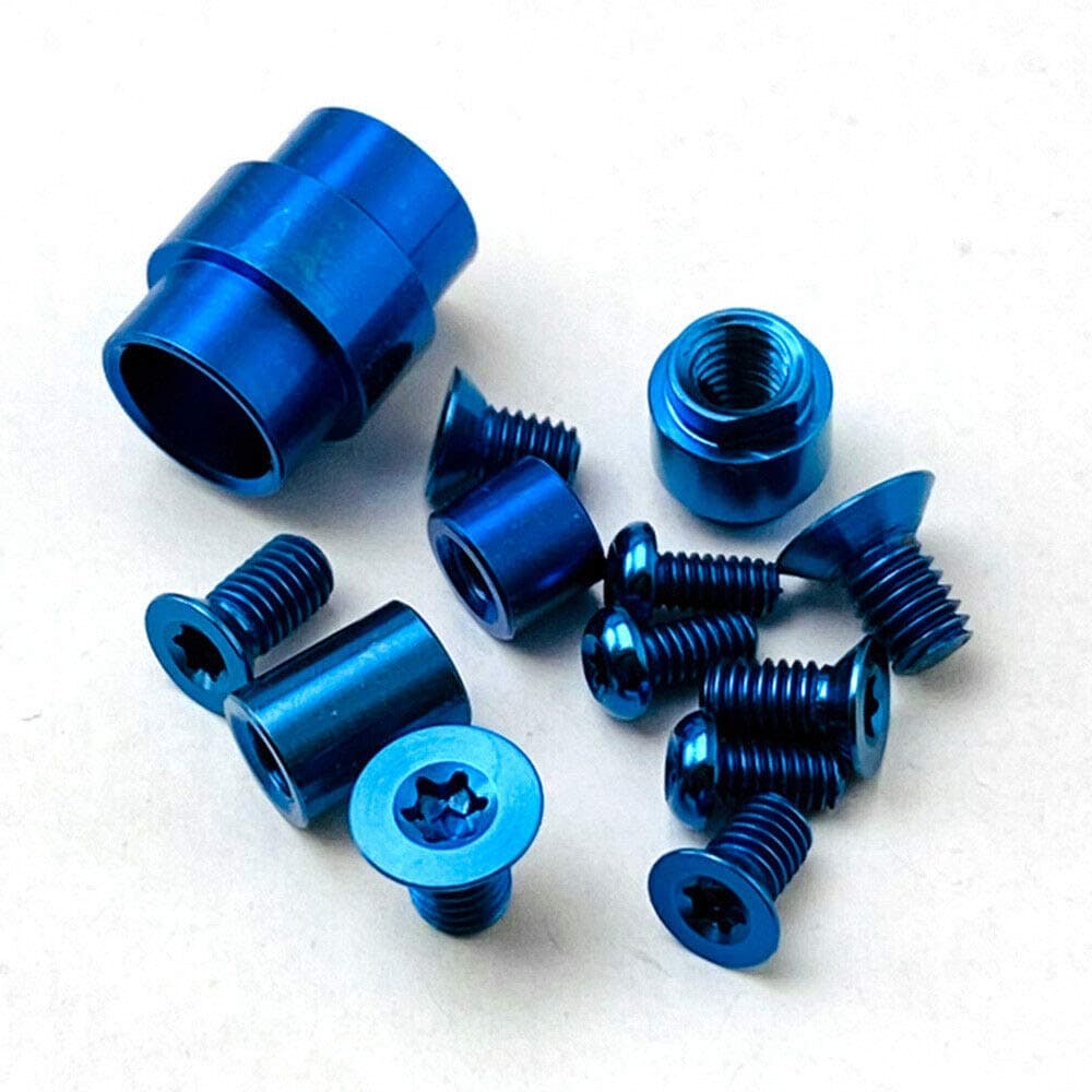 TEAMWILL Titanium Complete Hardware Screw kit for Spyderco Paramilitary 2 PM2 - Blue