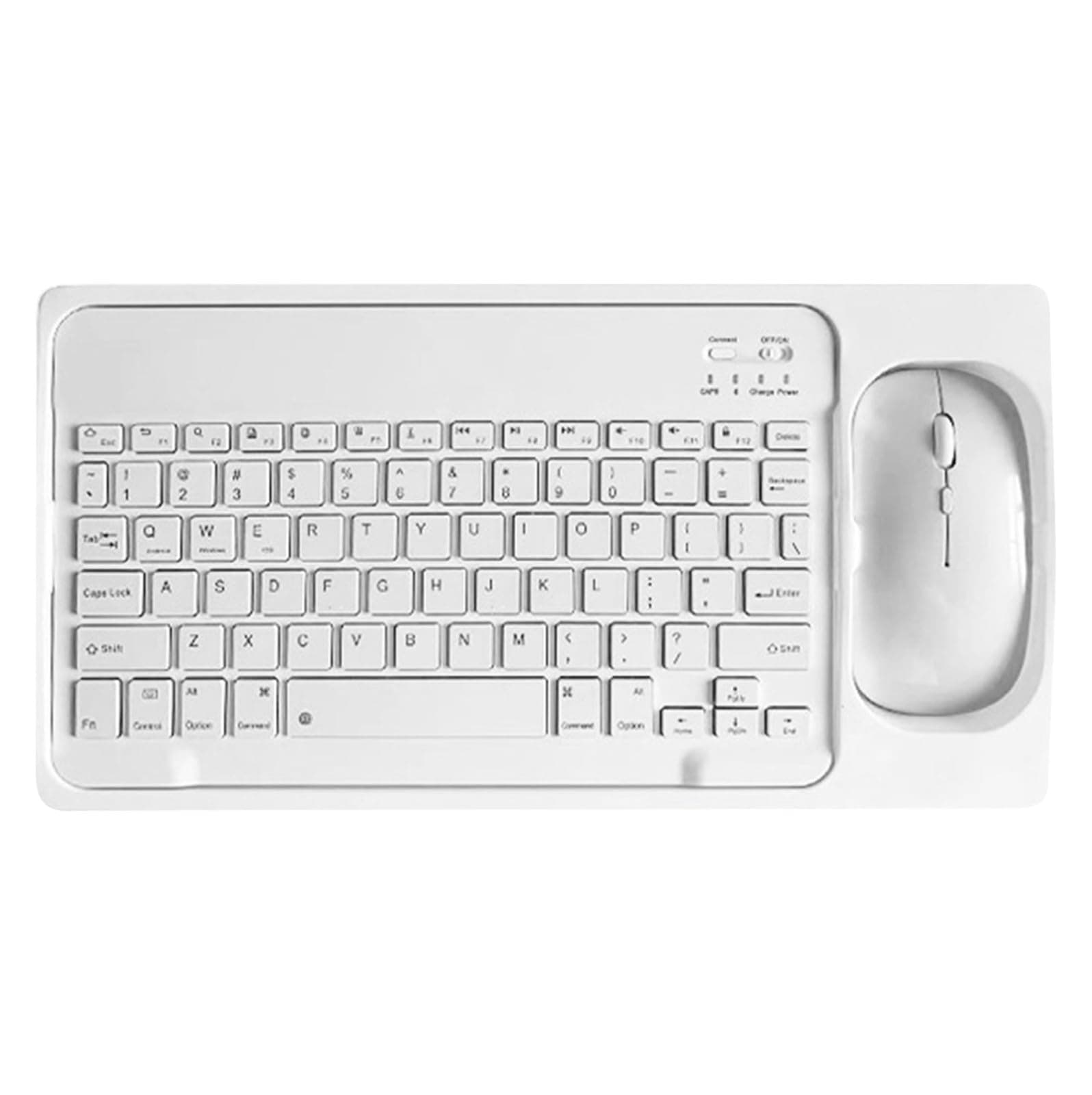 Keyboard and Mouse Wireless Combo 2.4GHz, Compact Cordless Computer Keyboard and Mouse Set, Silent Wireless Keyboard and Mouse, Lag-Free for Computer, Laptop, PC, Windows, Chrome OS