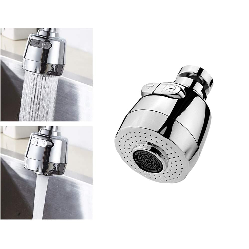 Kitchen Faucet Head, 360°Swivel Water Saving Tap 2-Function Pull Out Spray Head moveable Kitchen Nozzle Filter Water tap Head Kitchen Accessories by KUD
