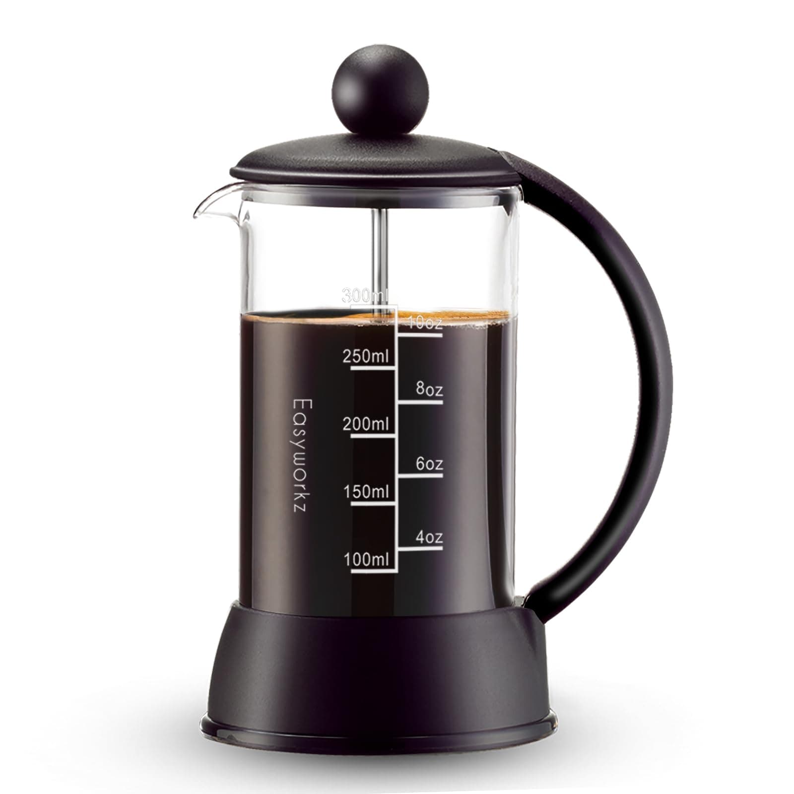 Easyworkz Eclipse French Press 350 ml Coffee Tea Maker with Borosilicate Glass