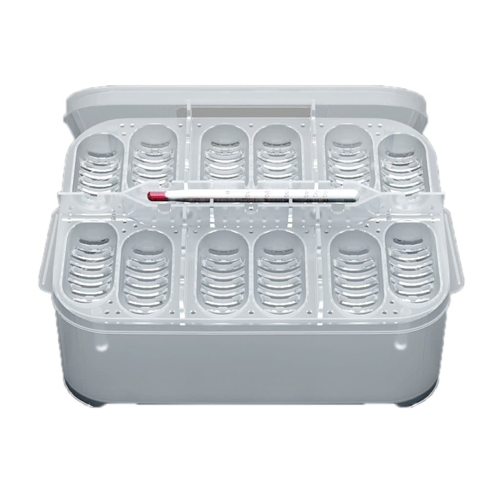LOVIVER Plastic Reptile Brooder Box Egg Incubation Box Hatching Container W/ 12 Egg Holes